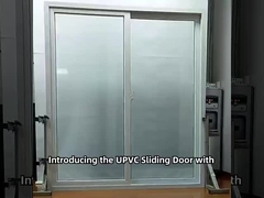 अनुकूलन योग्य पीवीसी स्लाइडिंग ग्लास दरवाजे क्लासिक लोकप्रिय UPvc स्लाइडिंग ग्लास दरवाजा